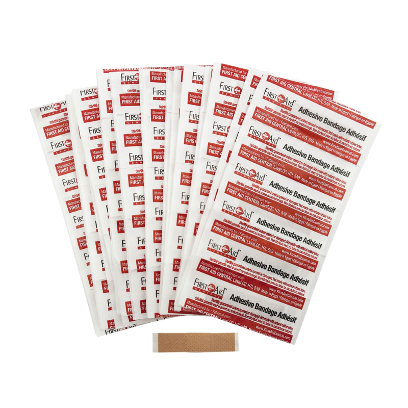 Junior Sterile Plastic Adhesive Bandages 3/8" x 1.5" (100/Bag)