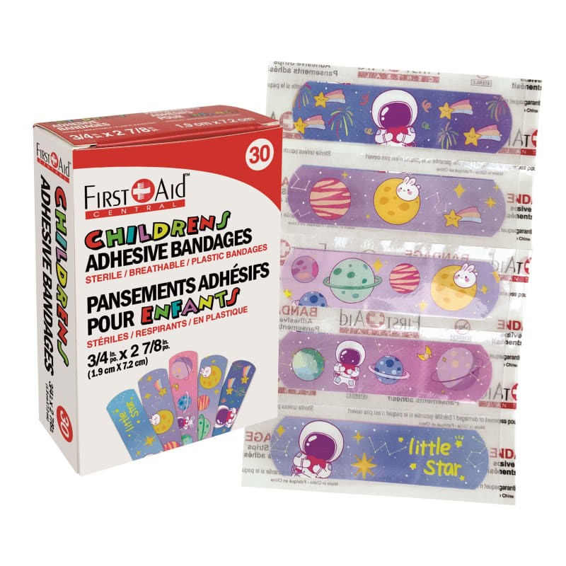 Children Plastic Adhesive Bandages (30/Box)