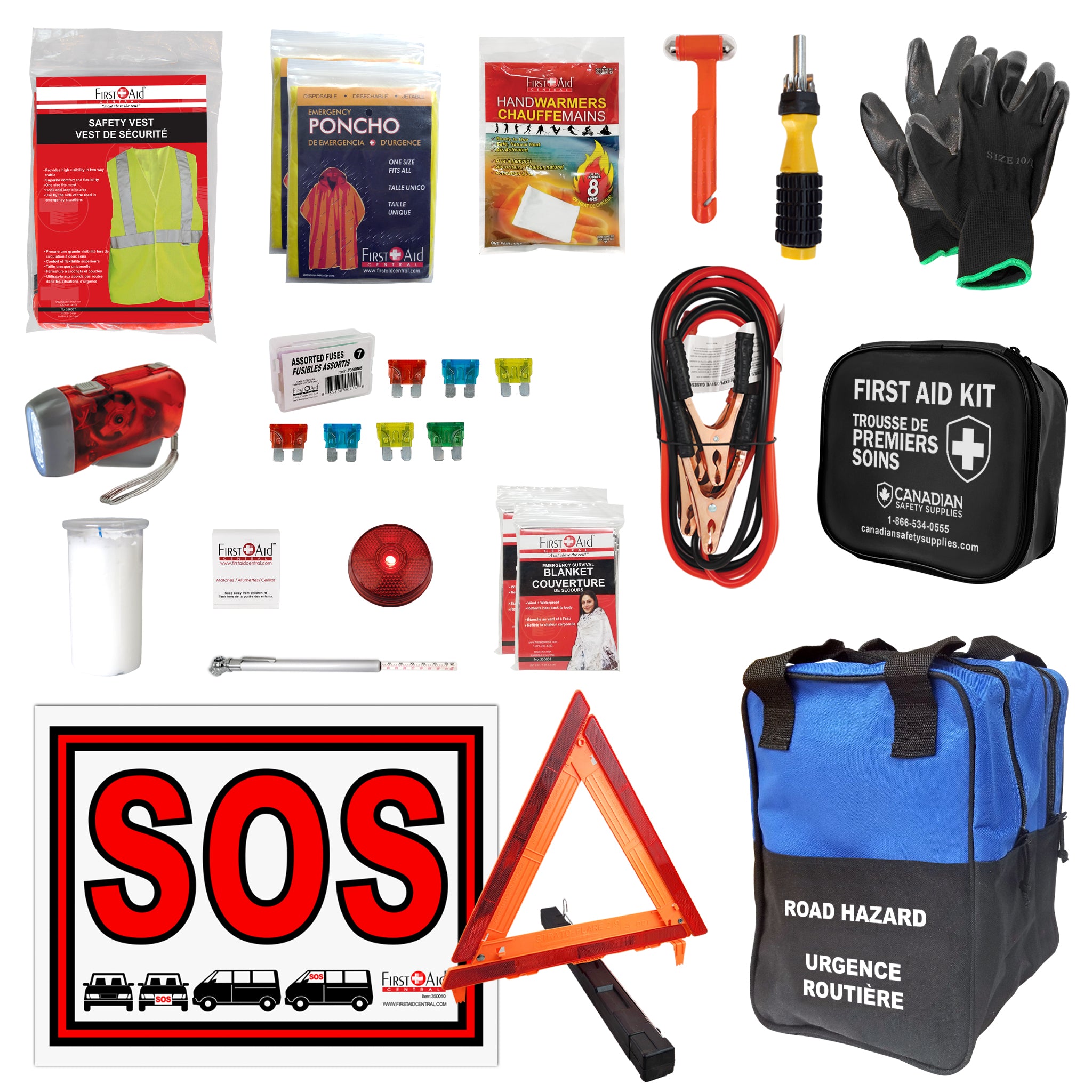 Automotive Emergency Kit with First Aid | Canadian Safety Supplies