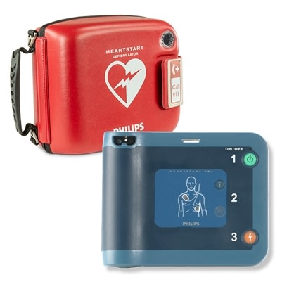 Philips HeartStart FRx Defibrillator AED w/ Ready-Pack Config. + Stand