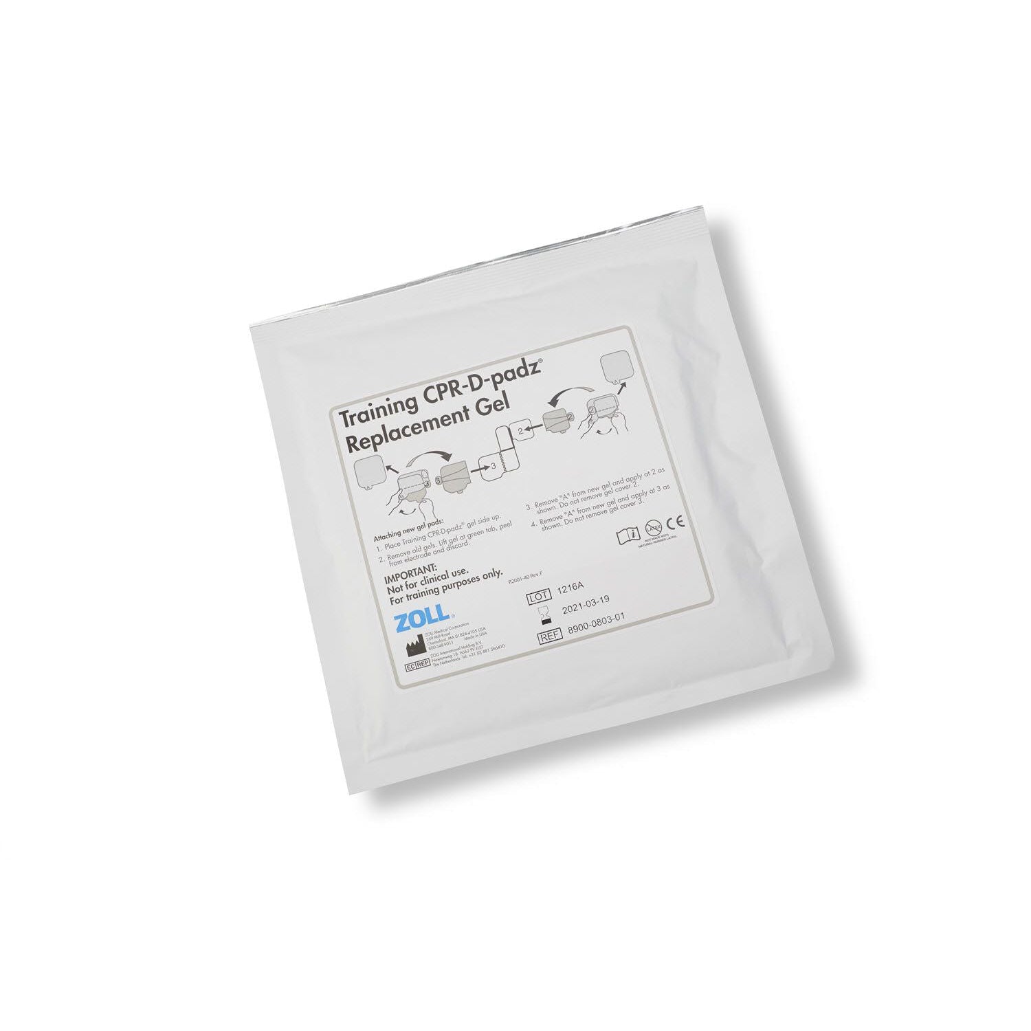 Training CPR-D Padz Replacement Gel - 5/Case