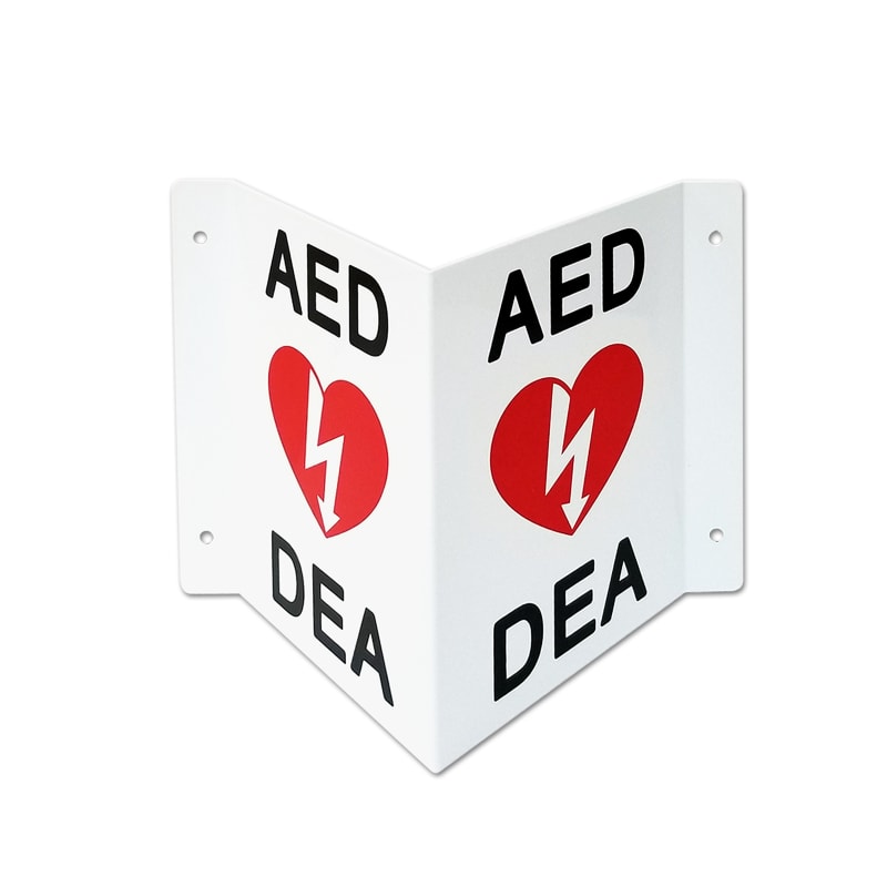 AED 3D Wall Sign (Bilingual)