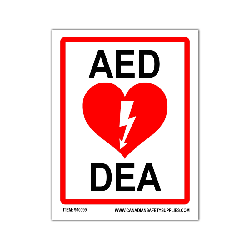 AED Large Sticker
