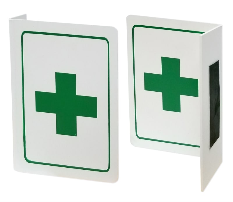 First Aid Sign - Projecting Safety Sign "L" shape