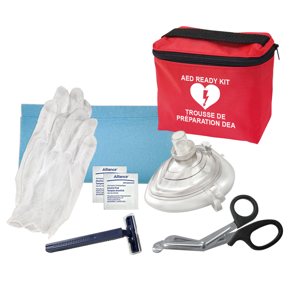 Aed Rescue Kit Compact Universal AED Ready Preparation Response Kit | Canadian Safety ...