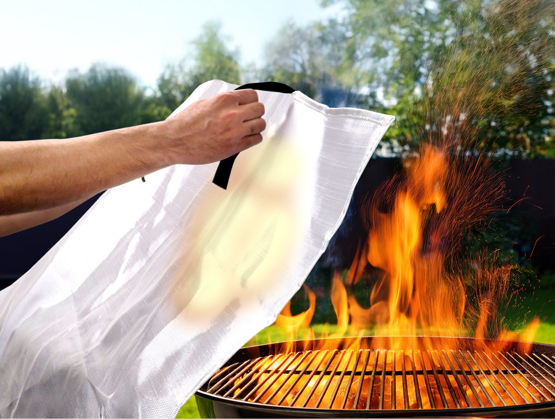 Couverture anti-feu - 1,0 m x 1,0 m