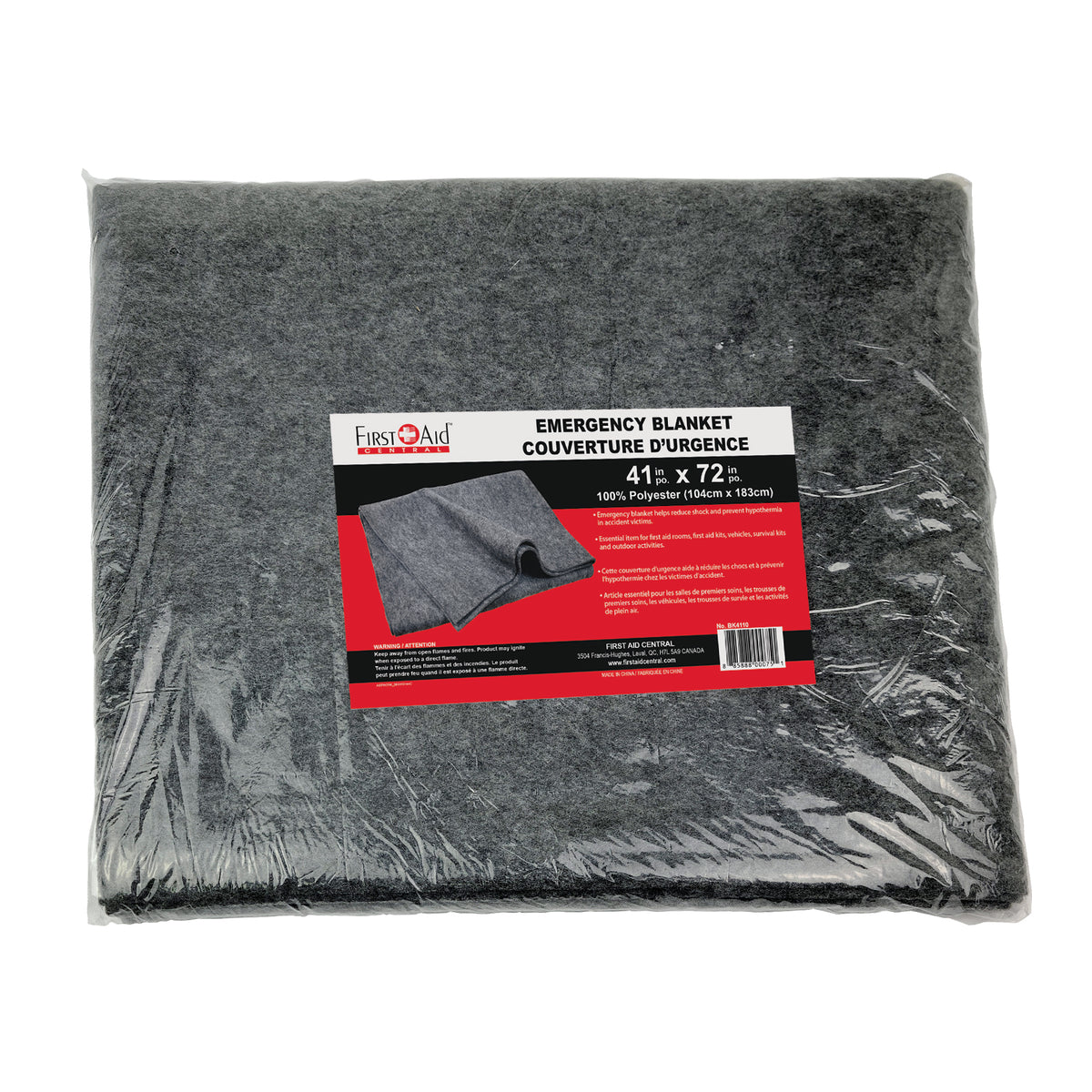 Couverture d'urgence multi-fibres (41"x 72")