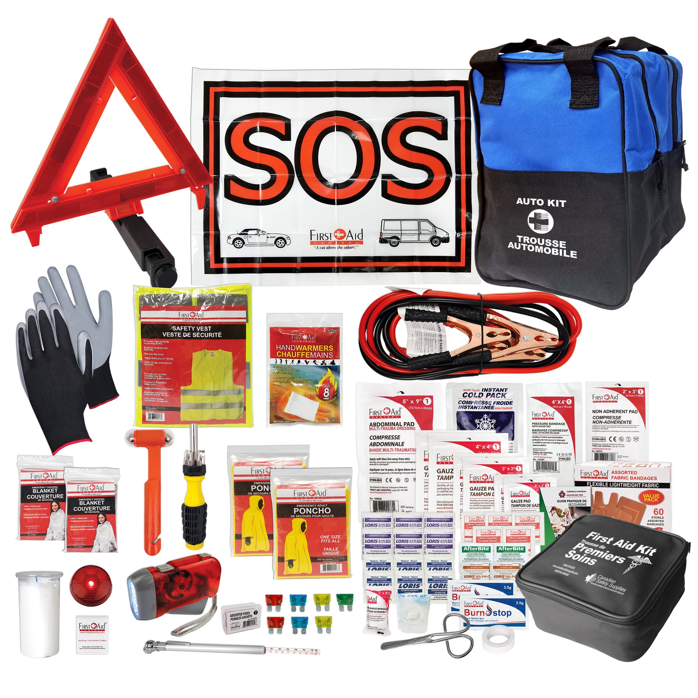 Car Emergency Kit 1 Person Car Emergency Kit / Survival Bag (72 Hours)