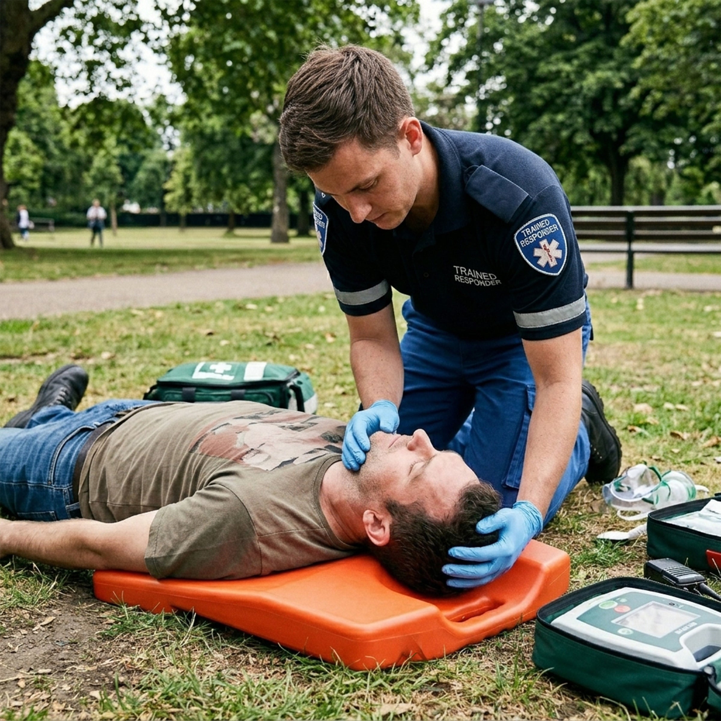 CPR Board, Orange, 58cm x 43cm (22.83" x 16.92") - 15% OFF when adding to cart