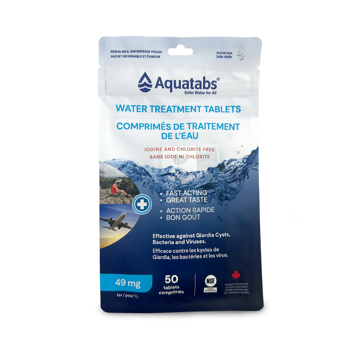 Aquatabs Water Purification Tablets 49 mg (50/box)