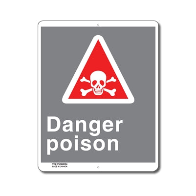 Danger Poison - Enseigne - en Anglais