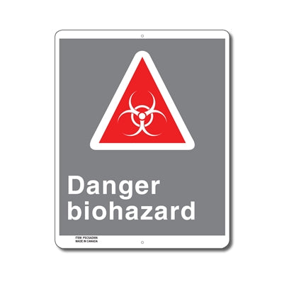 Danger Biohazard - Enseigne - en Anglais