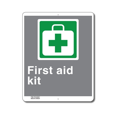 Emergency First Aid Kit - Enseigne - en Anglais
