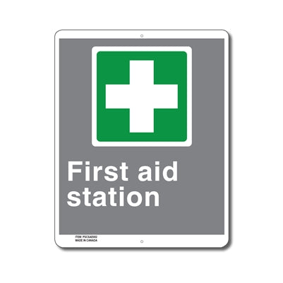 EMERGENCY FIRST AID STATION - SIGN