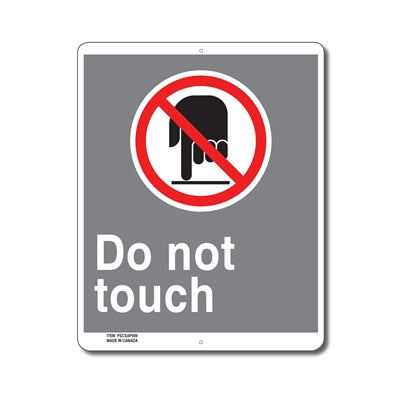 DO NOT TOUCH - CSA SIGN