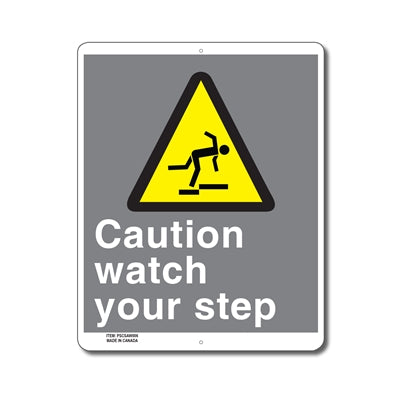CAUTION WATCH YOUR STEP - Enseigne - en Anglais