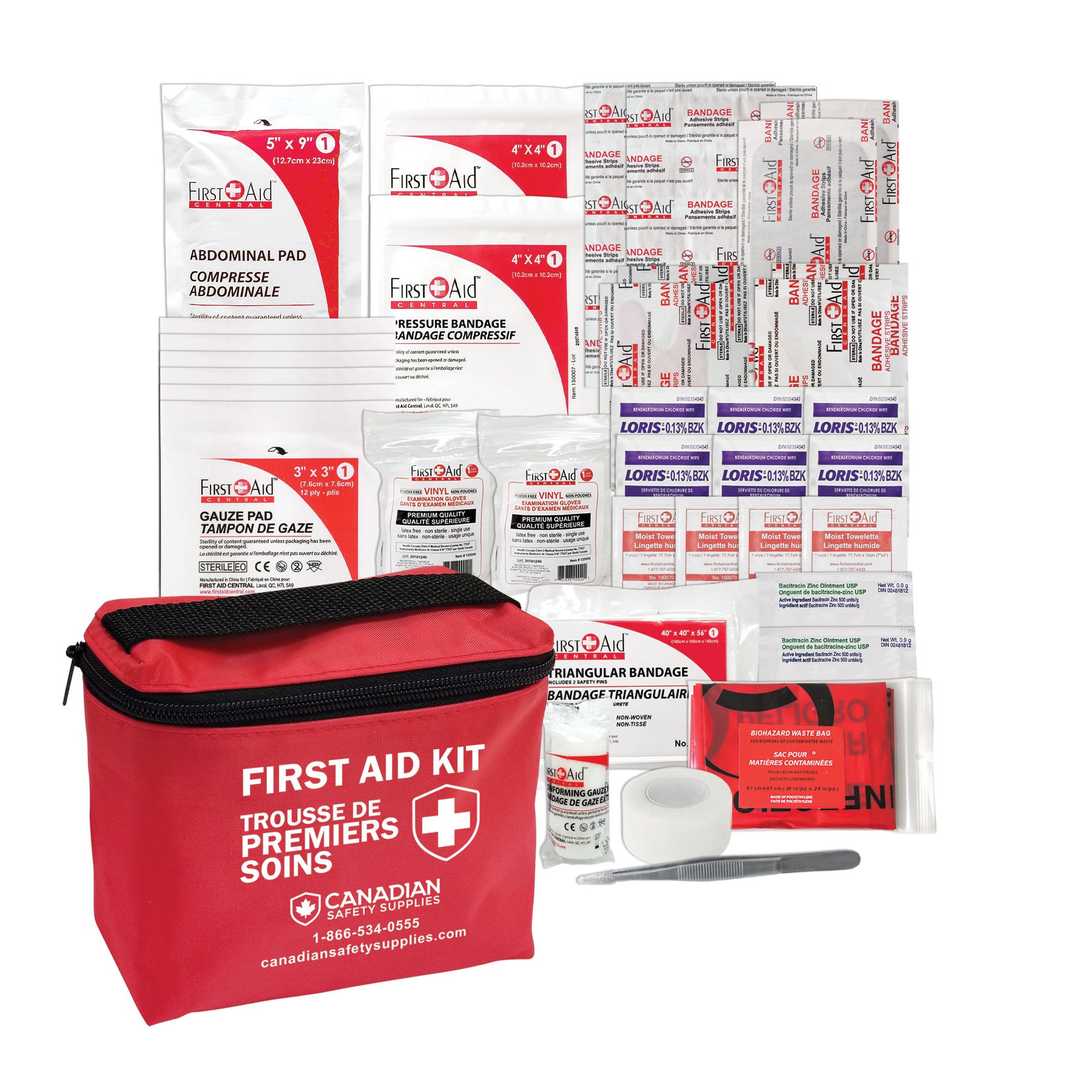 First Aid Kit Type 1 Personal as per CSA Z1220-17 Standard