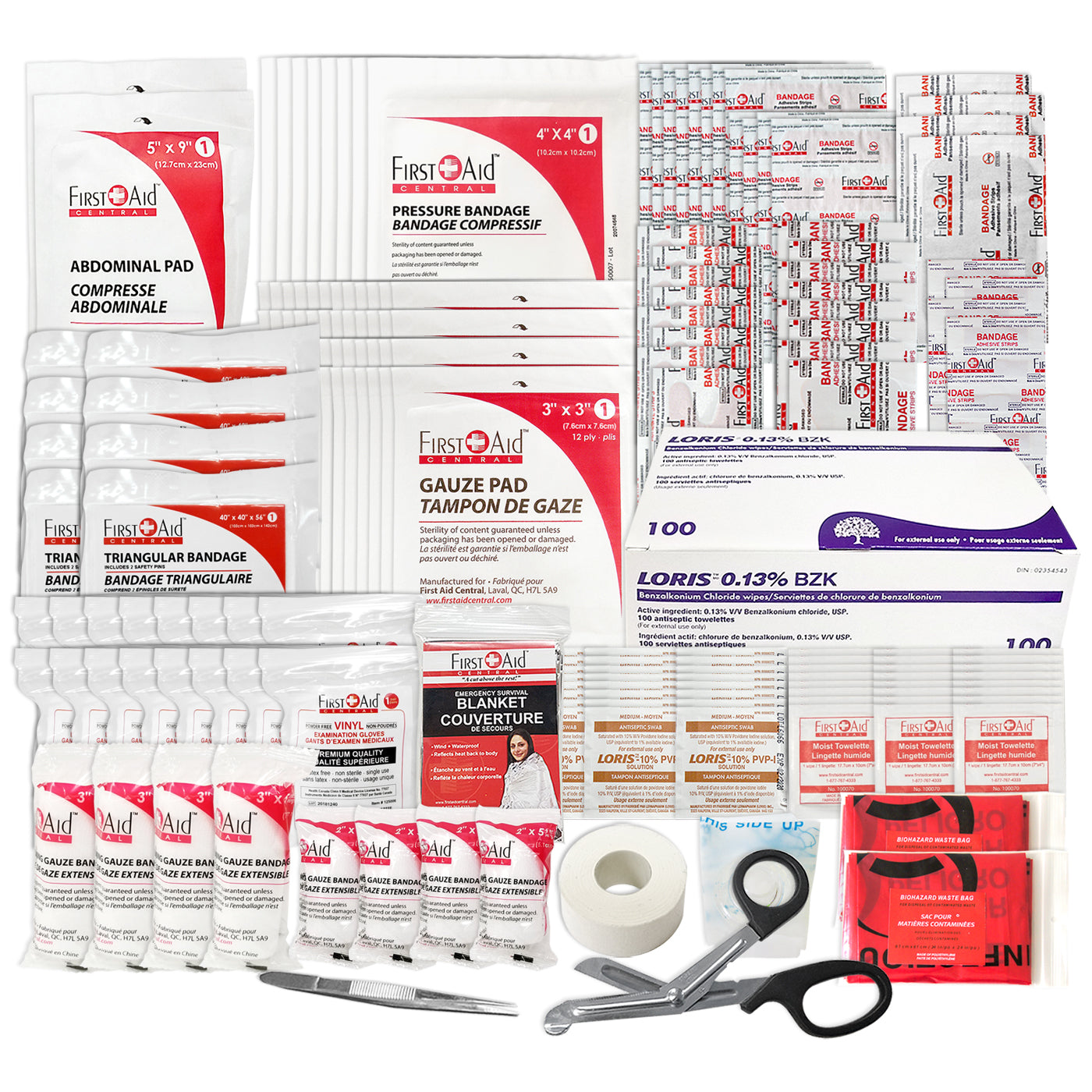 First Aid Kit Type 2 Basic, as per CSA Z1220-17 Standard - Large