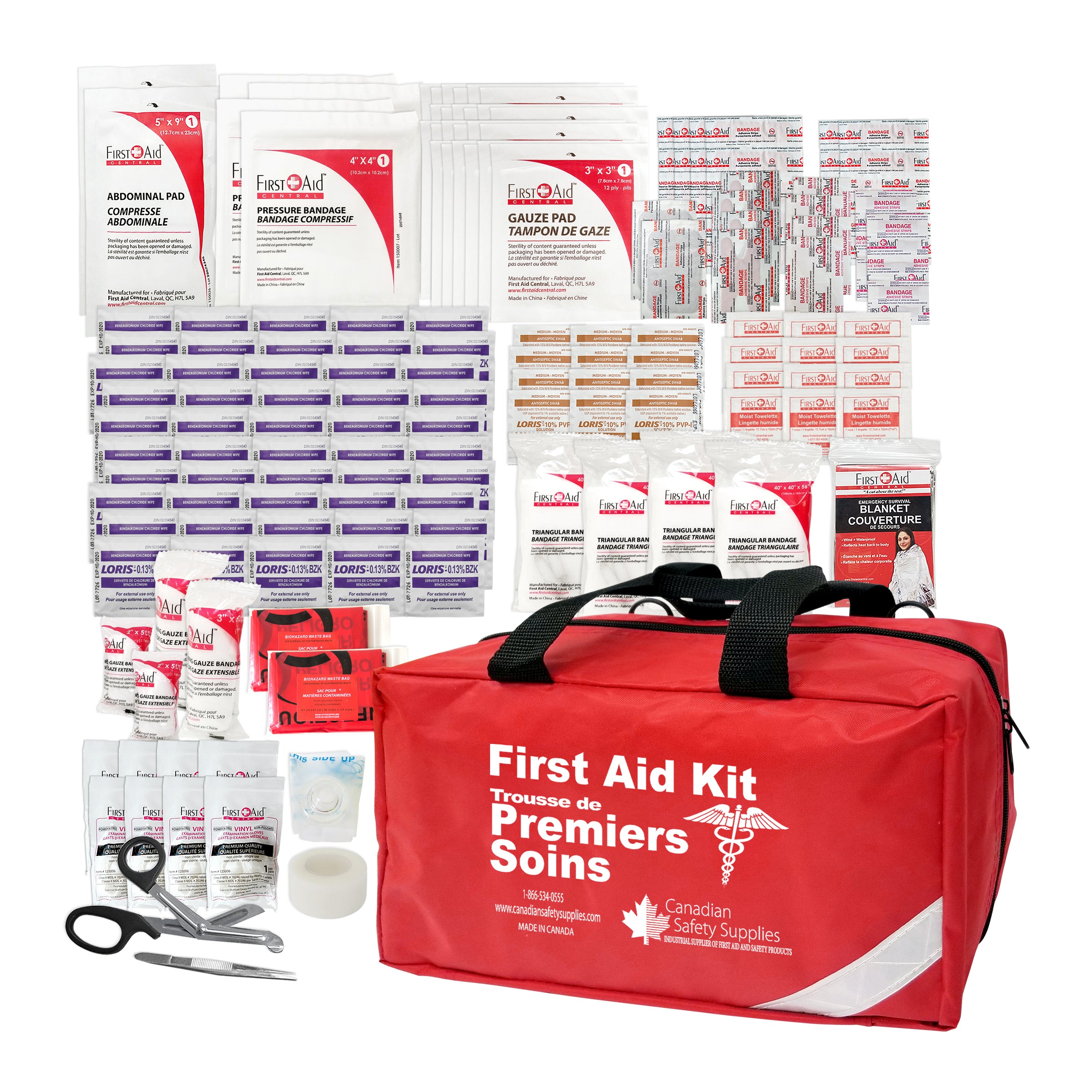 First Aid Kit Type 2 Basic, as per CSA Z1220-17 Standard - Medium (26-50 Persons)