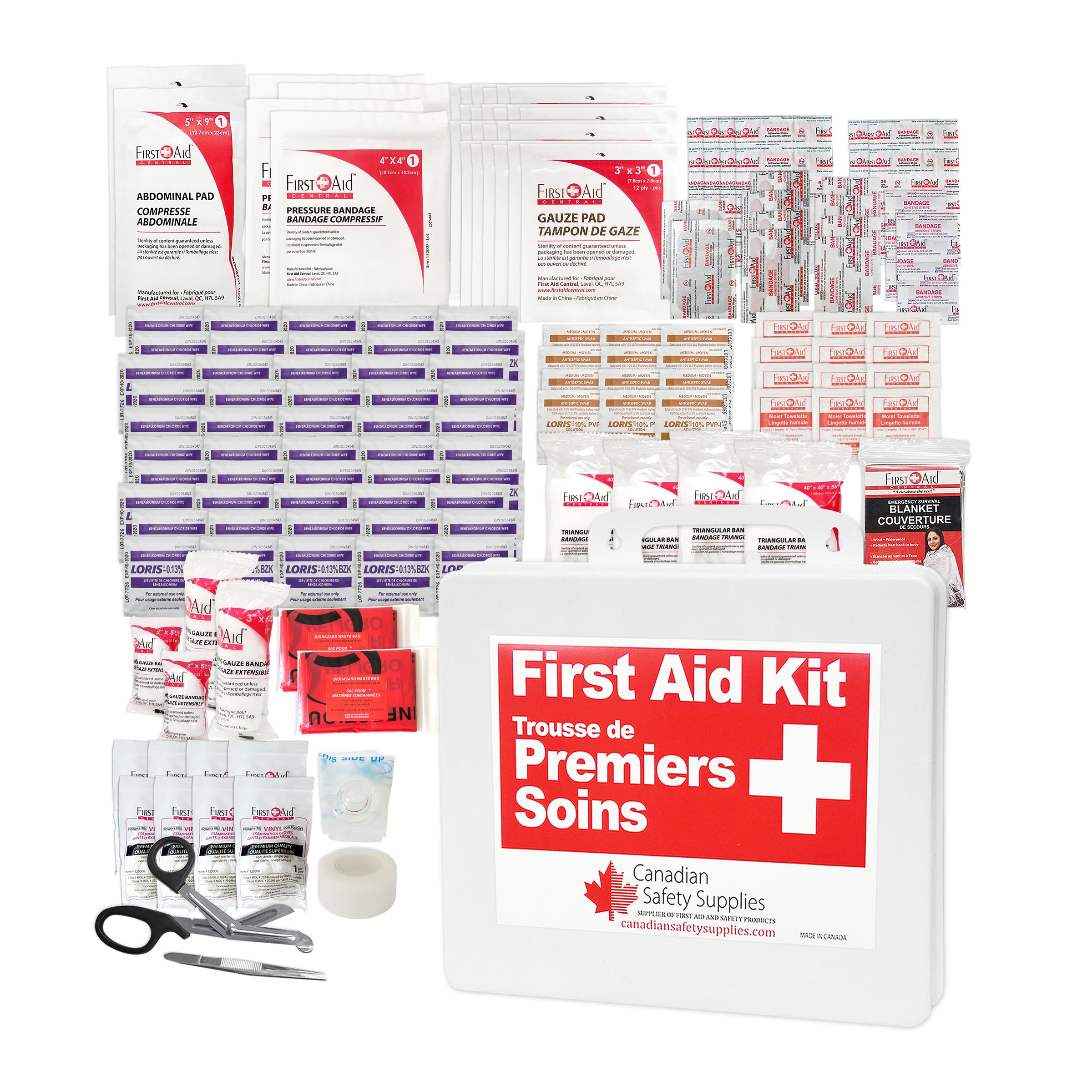 First Aid Kit Type 2 Basic, as per CSA Z1220-17 Standard - Medium (26-50 Persons)