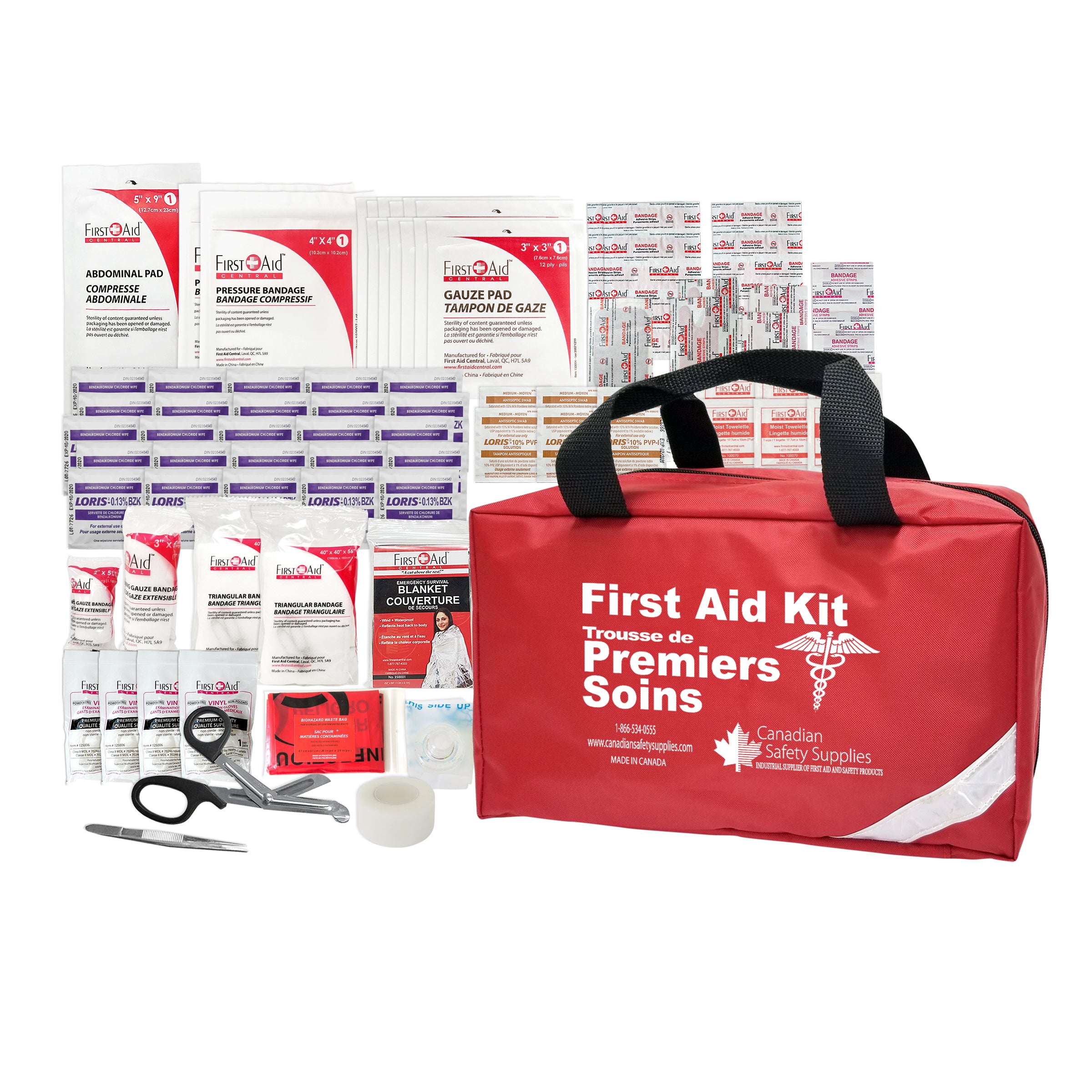 First Aid Kit Type 2 Basic, as per CSA Z1220-17 Standard - Small (2-25 Persons)