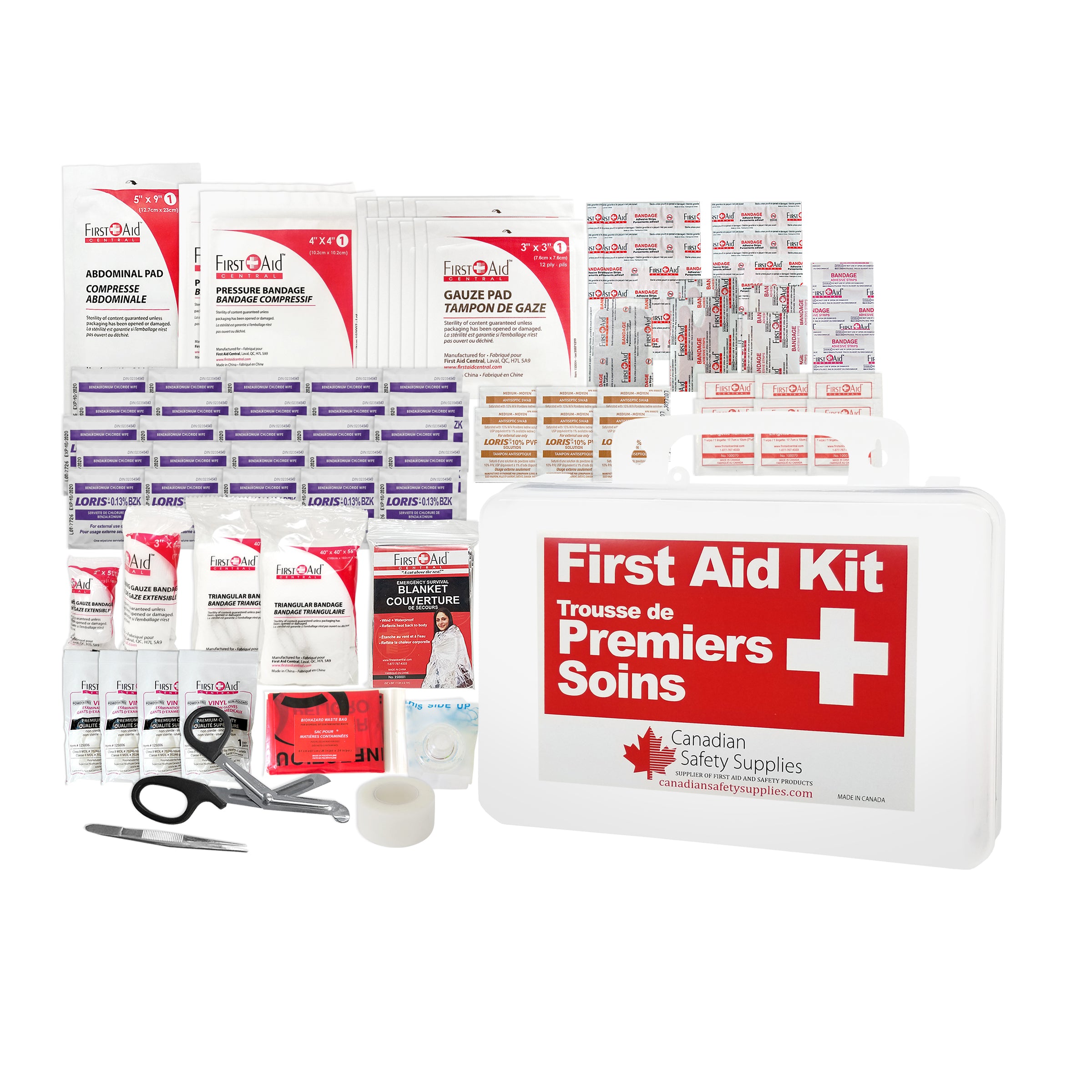 First Aid Kit Type 2 Basic, as per CSA Z1220-17 Standard - Small (2-25 Persons)