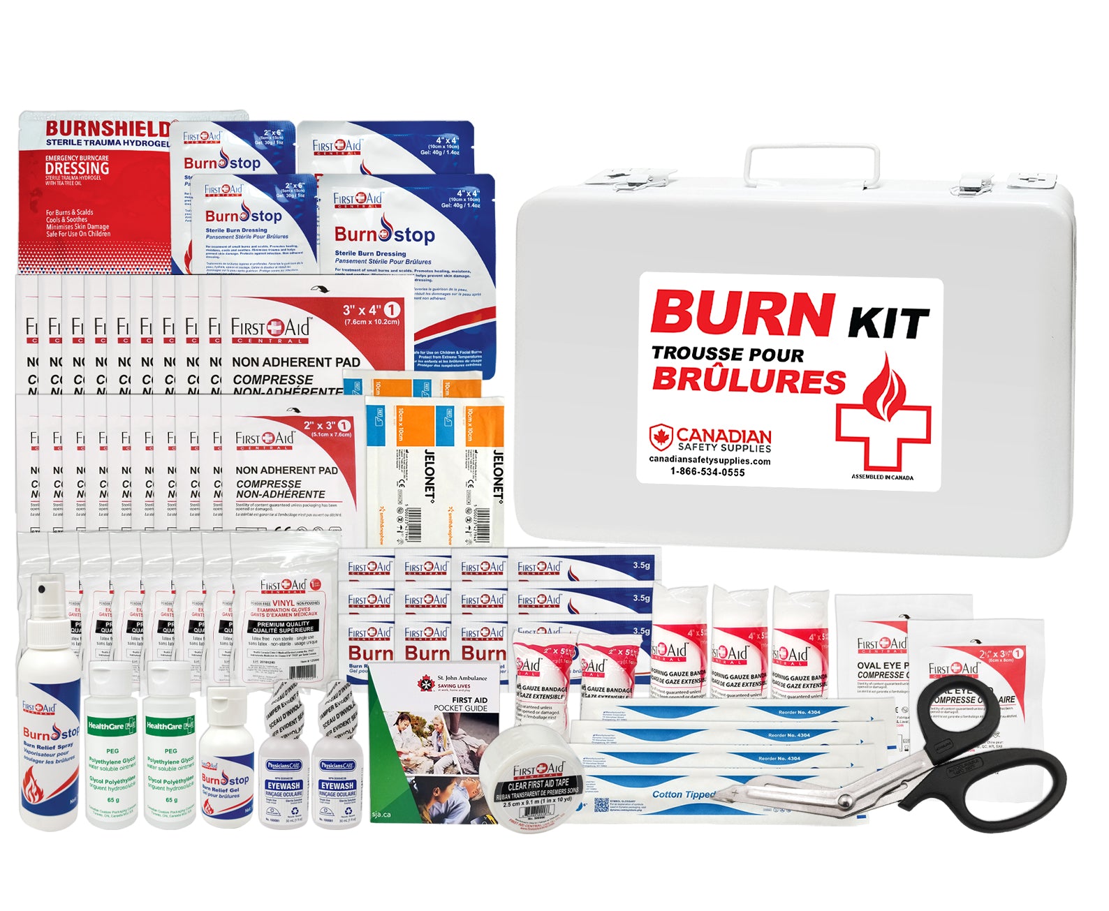 Grande trousse contre les brûlures - industriel/commercial 
