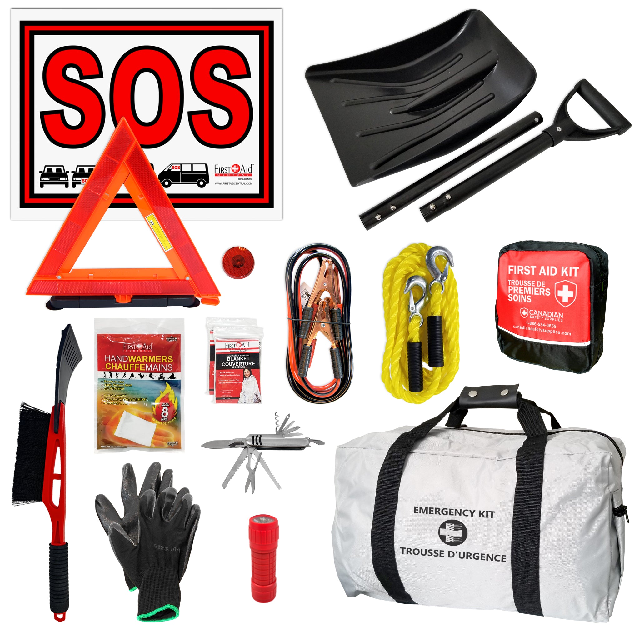 Trousse de véhicule d’urgence hivernale 