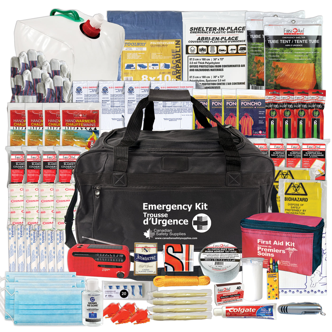 Deluxe 4 Person 72 Hour Emergency Survival Kit