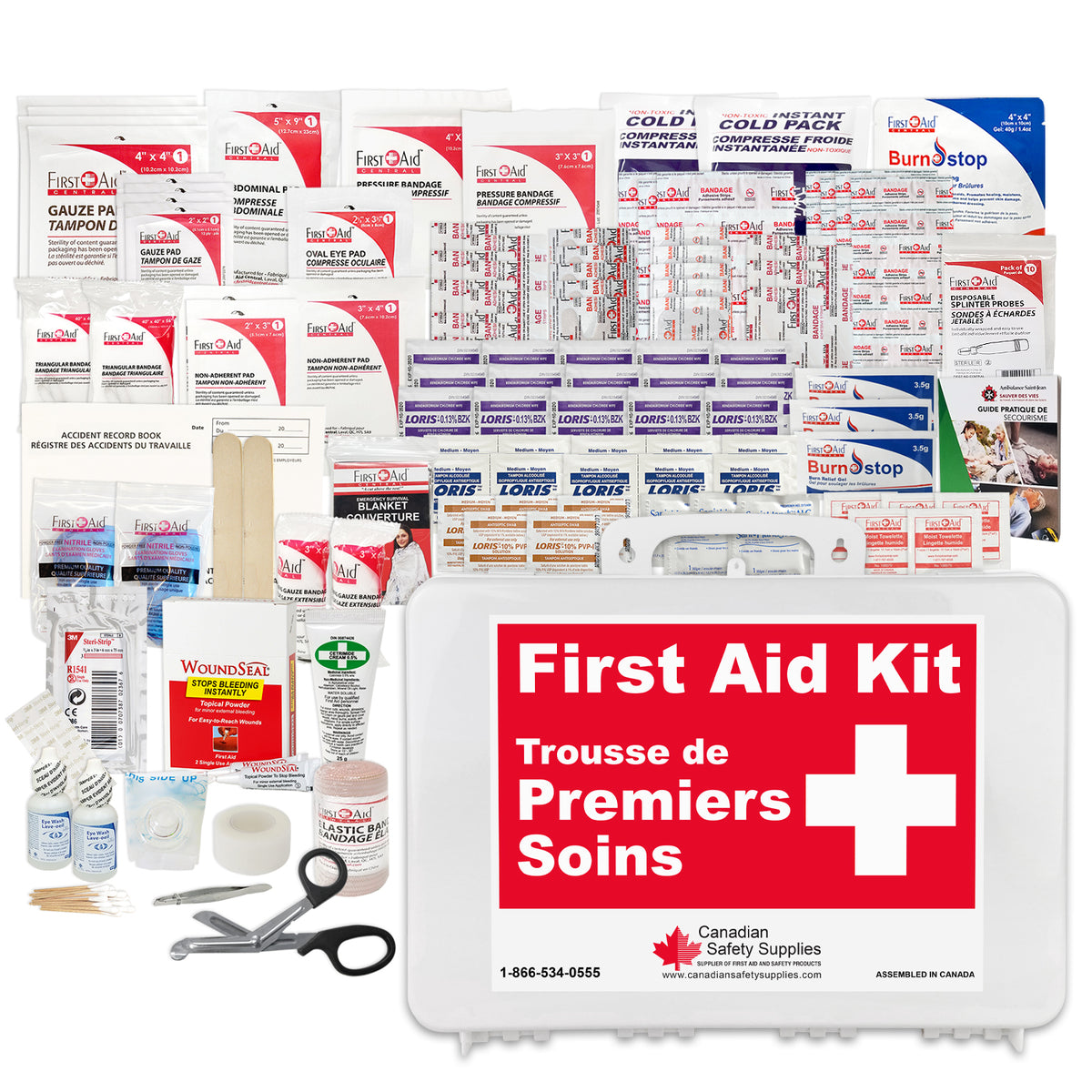Trousse fédérale de premiers soins en construction 