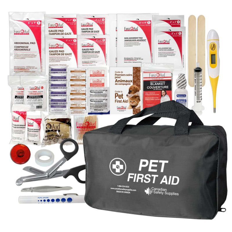 Trousse de premiers soins deluxe pour animaux de compagnie 