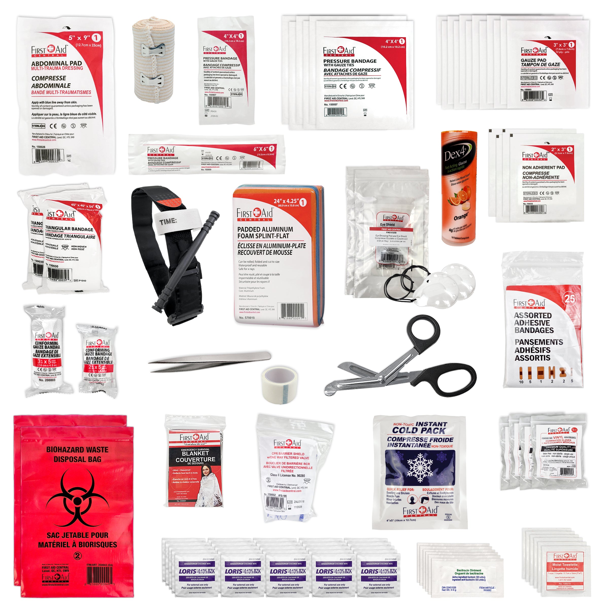 Trousse de premiers soins intermédiaire de type 3 et recharge – Petite (2 à 25 travailleurs)