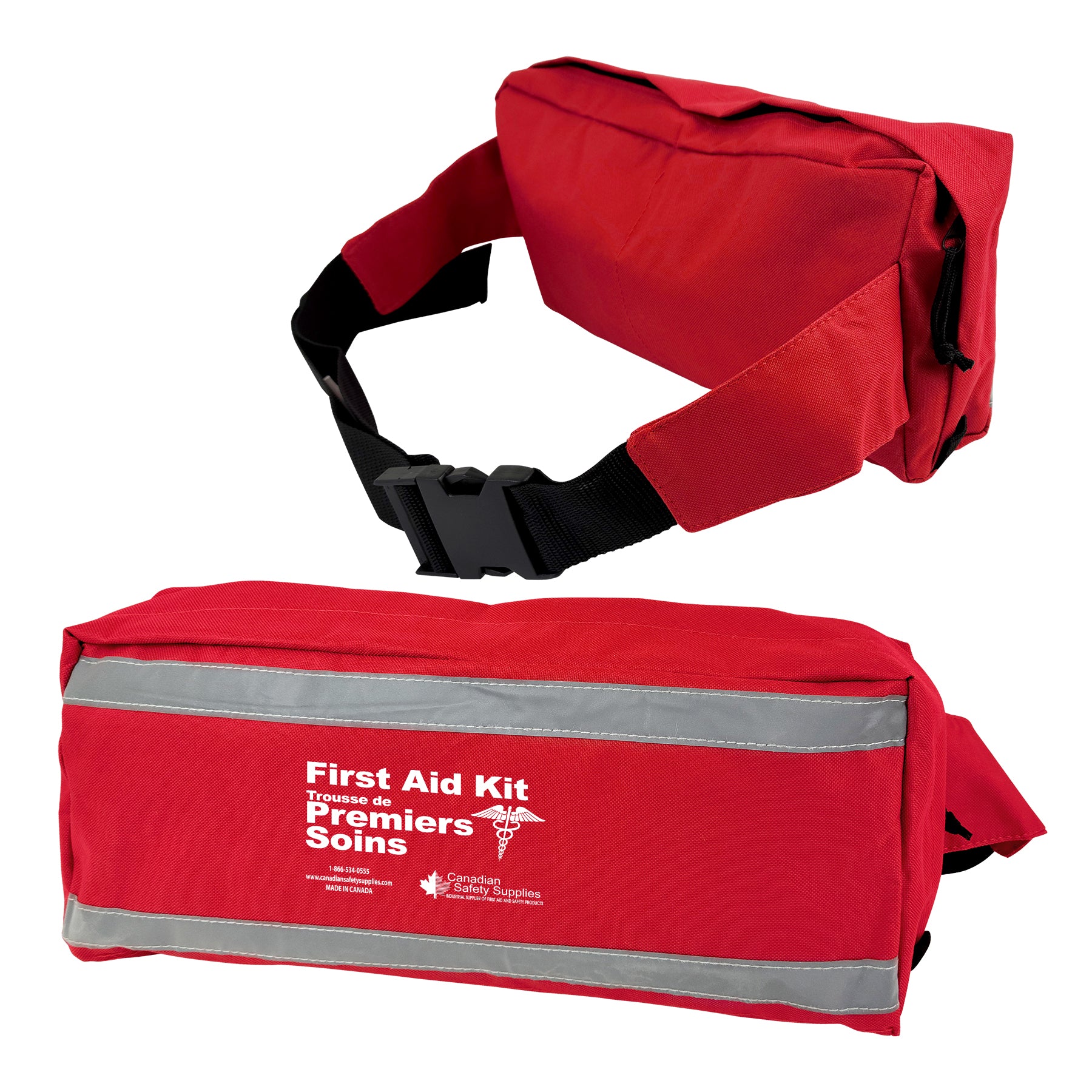 Grande Sac Banane rectangulaire réfléchissante vide - avec logo Canadian Safety Supplies