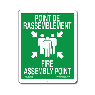 POINT DE RASSEMBLEMENT - FIRE ASSEMBLY POINT - Blingue