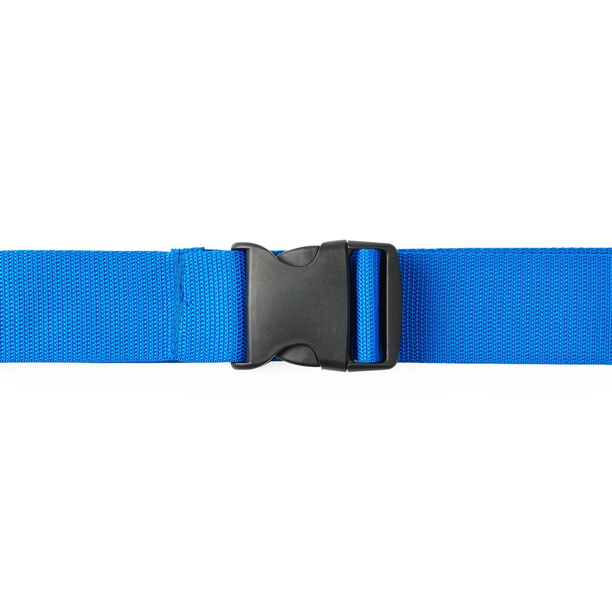 Polypropylene Gait Belt with Plastic Buckle, 60", Blue