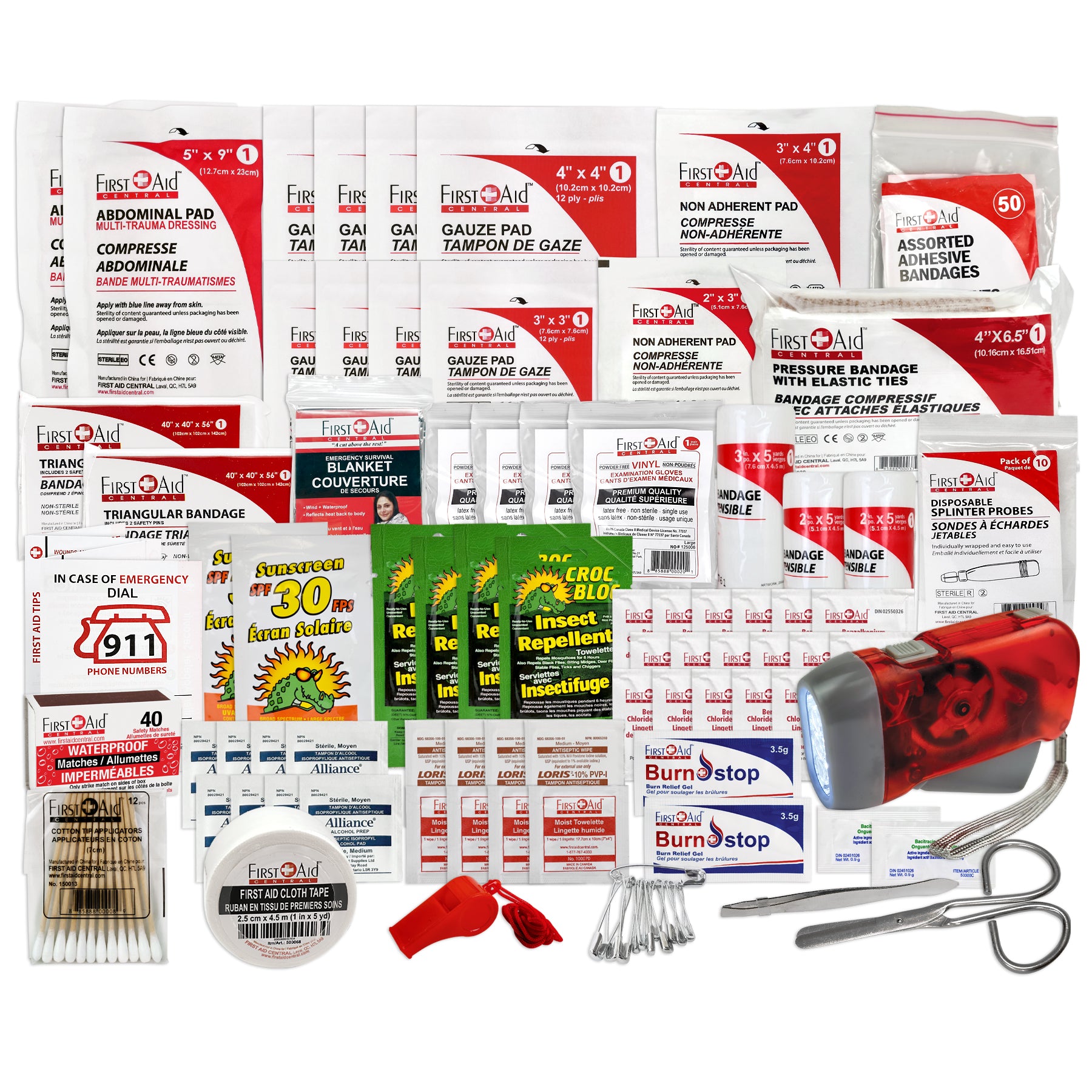 Trousse de premiers soins de Plein Air, Sac Étanche, Grande
