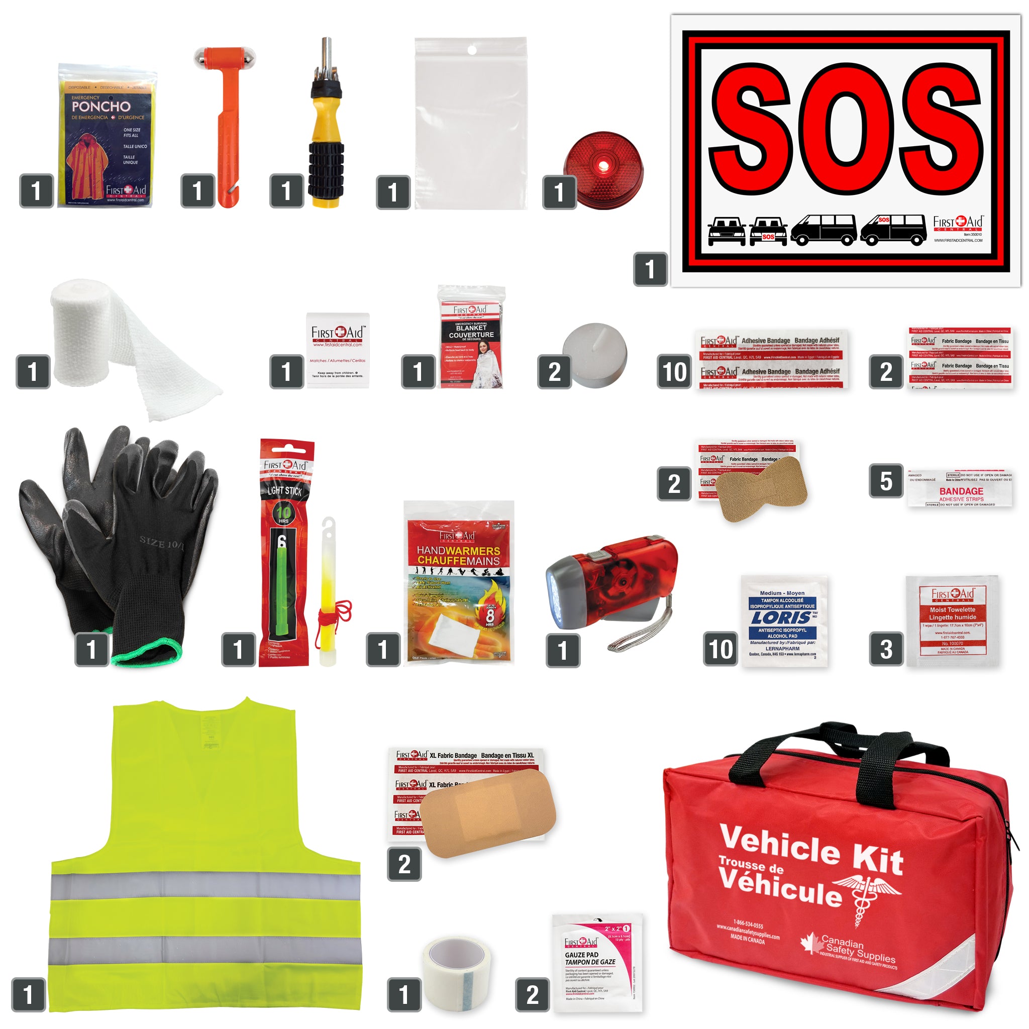 Deluxe 4 Person 72 Hour Emergency Survival Kit | Canadian Safety