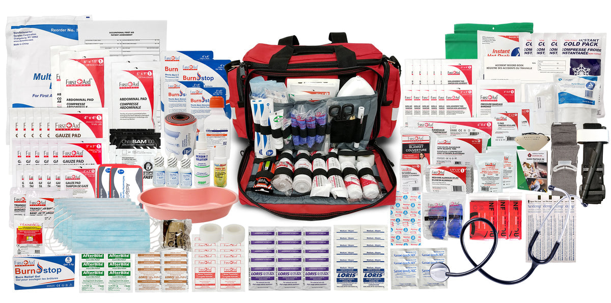 Trousse de premiers soins de traumatologie - Deluxe + civière Rescue Essentials Lite