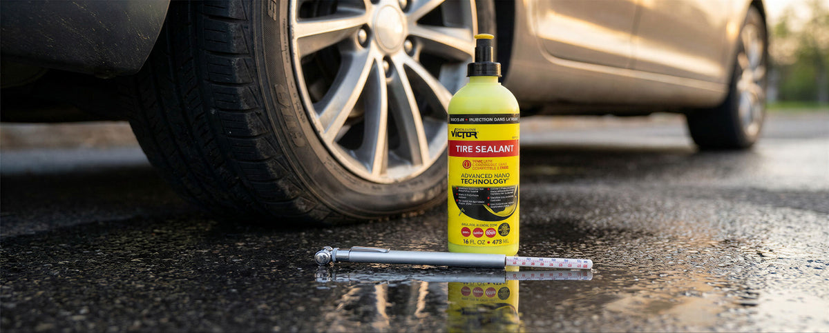 Flat tire support on the go