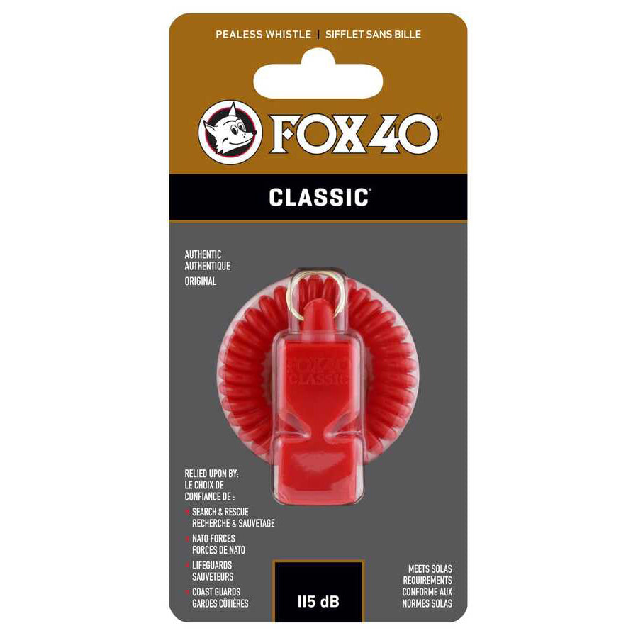 Sifflet de sécurité Fox 40 Classic, rouge