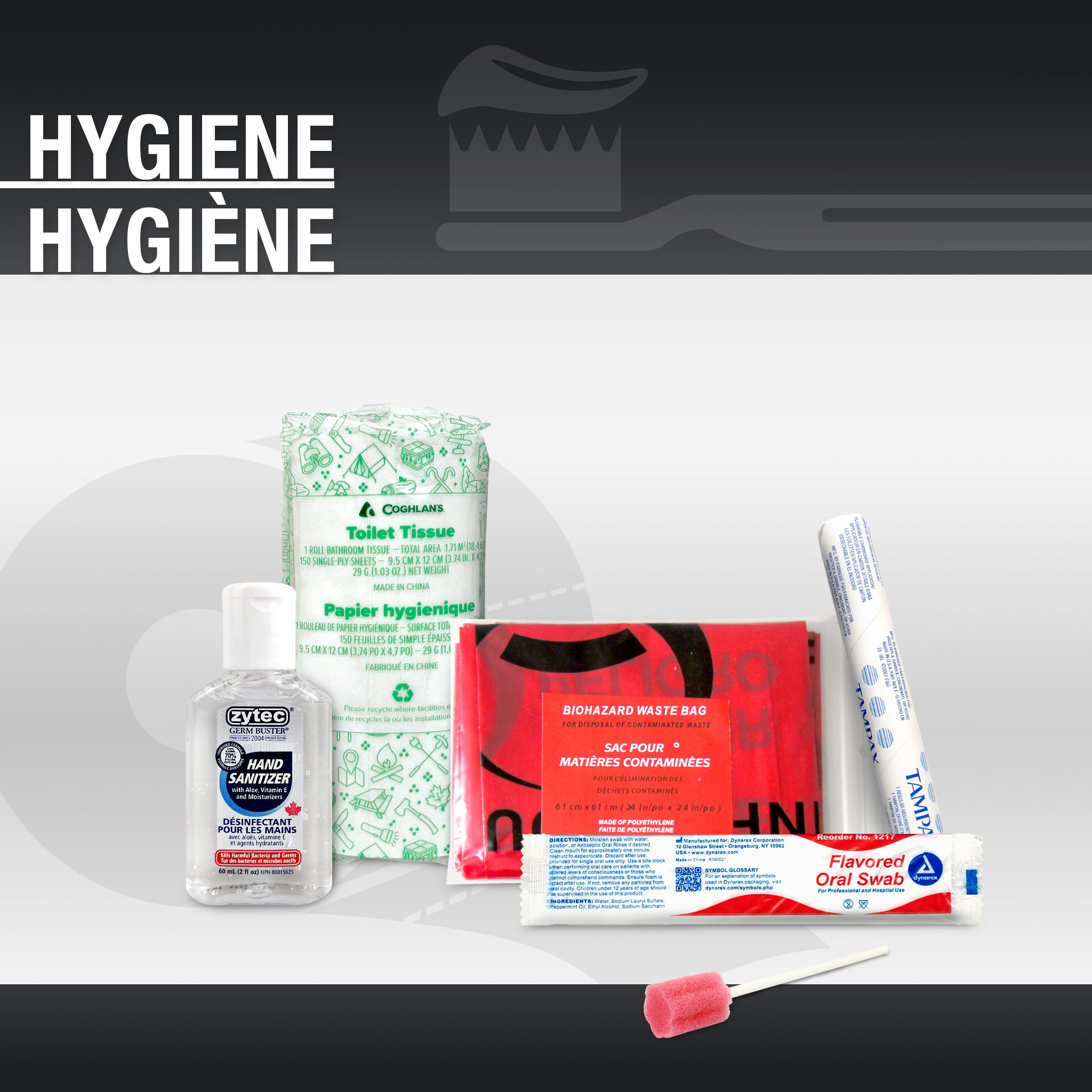 Trousse d'urgence pour 3 personnes, 72 heures, avec eau