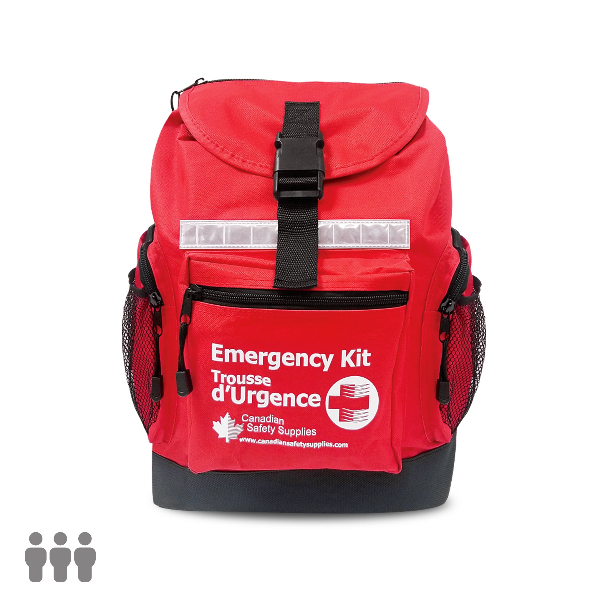 Trousse d'urgence pour 3 personnes, 72 heures