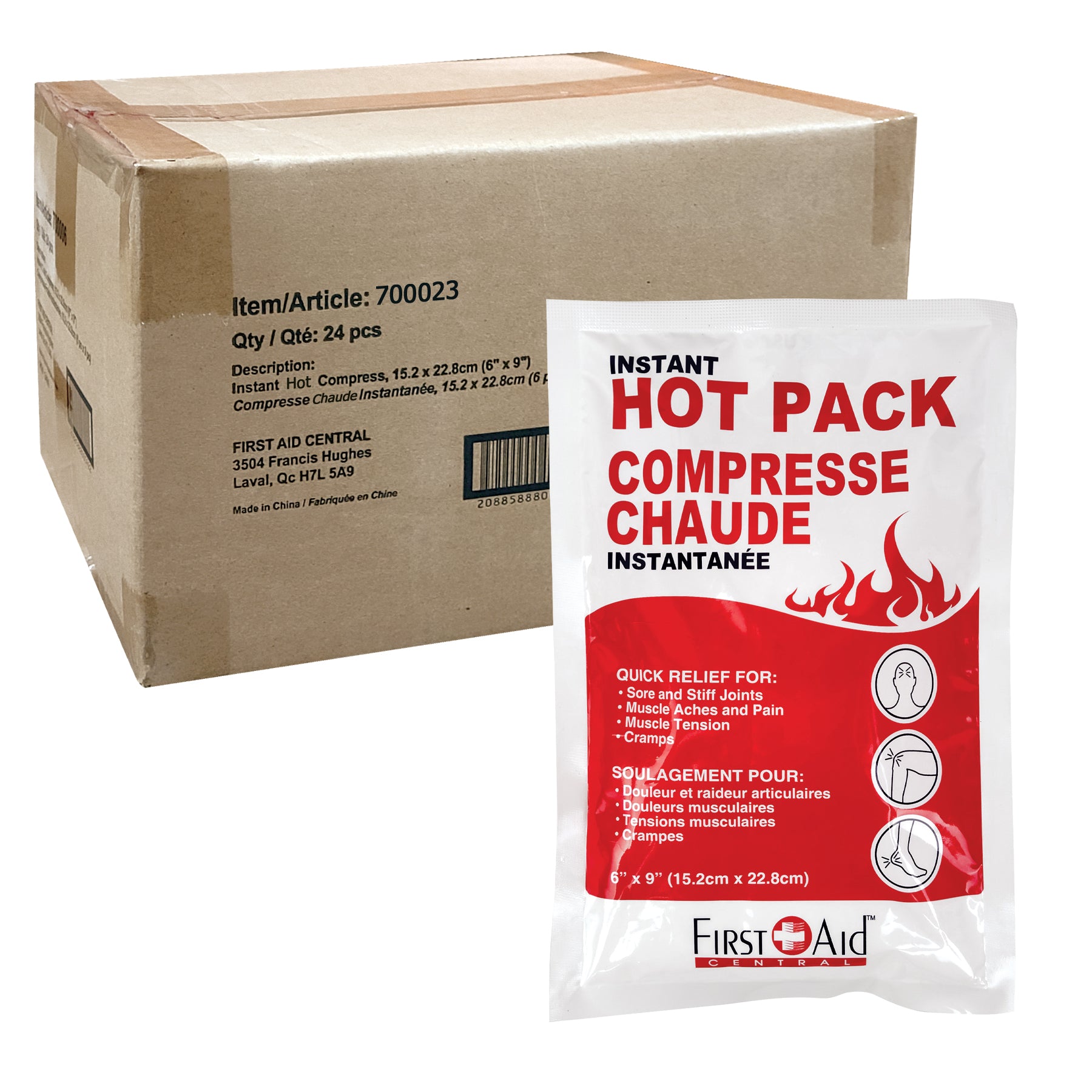 Instant Hot Compress - 6" x 9"