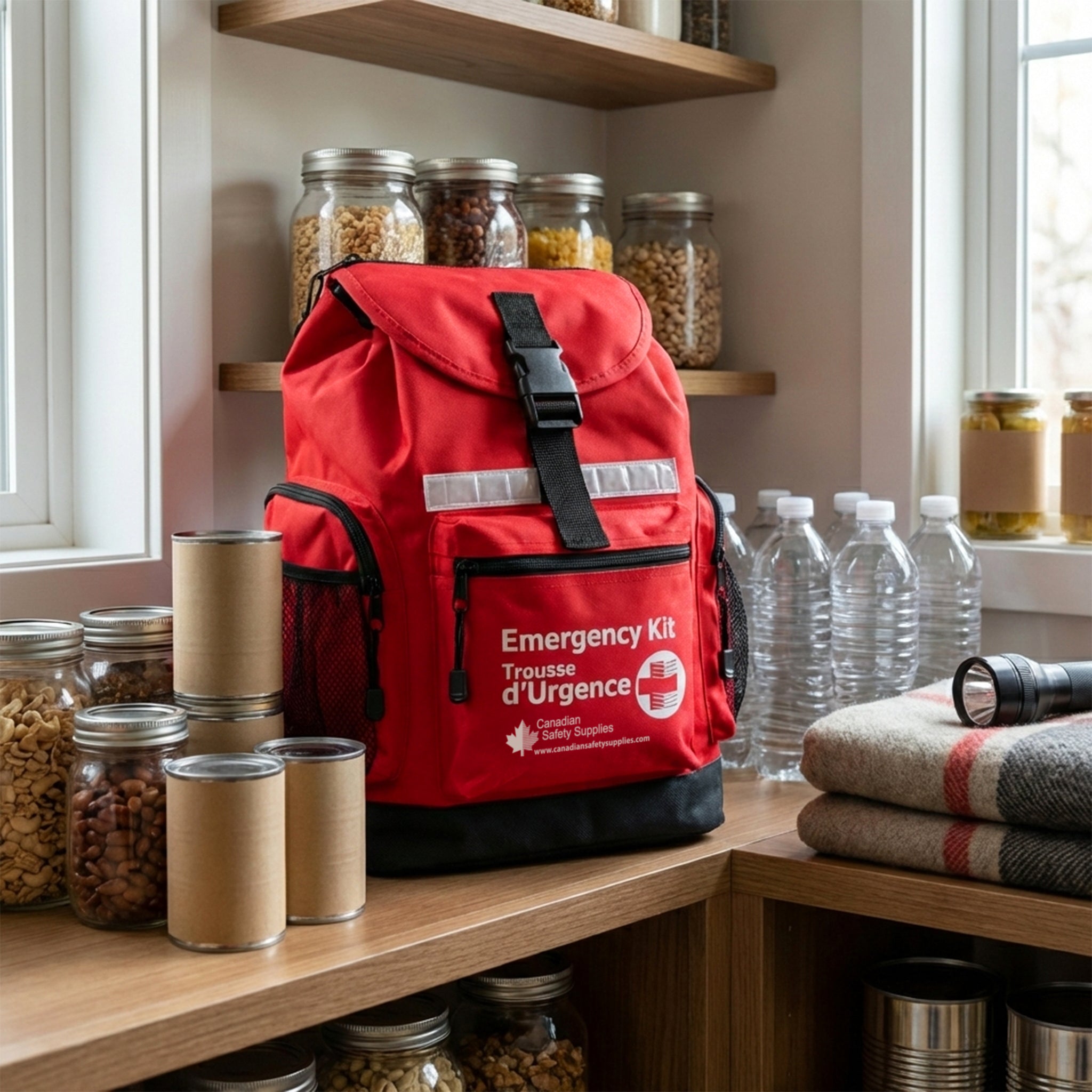 Trousse d'urgence pour 3 personnes, 72 heures