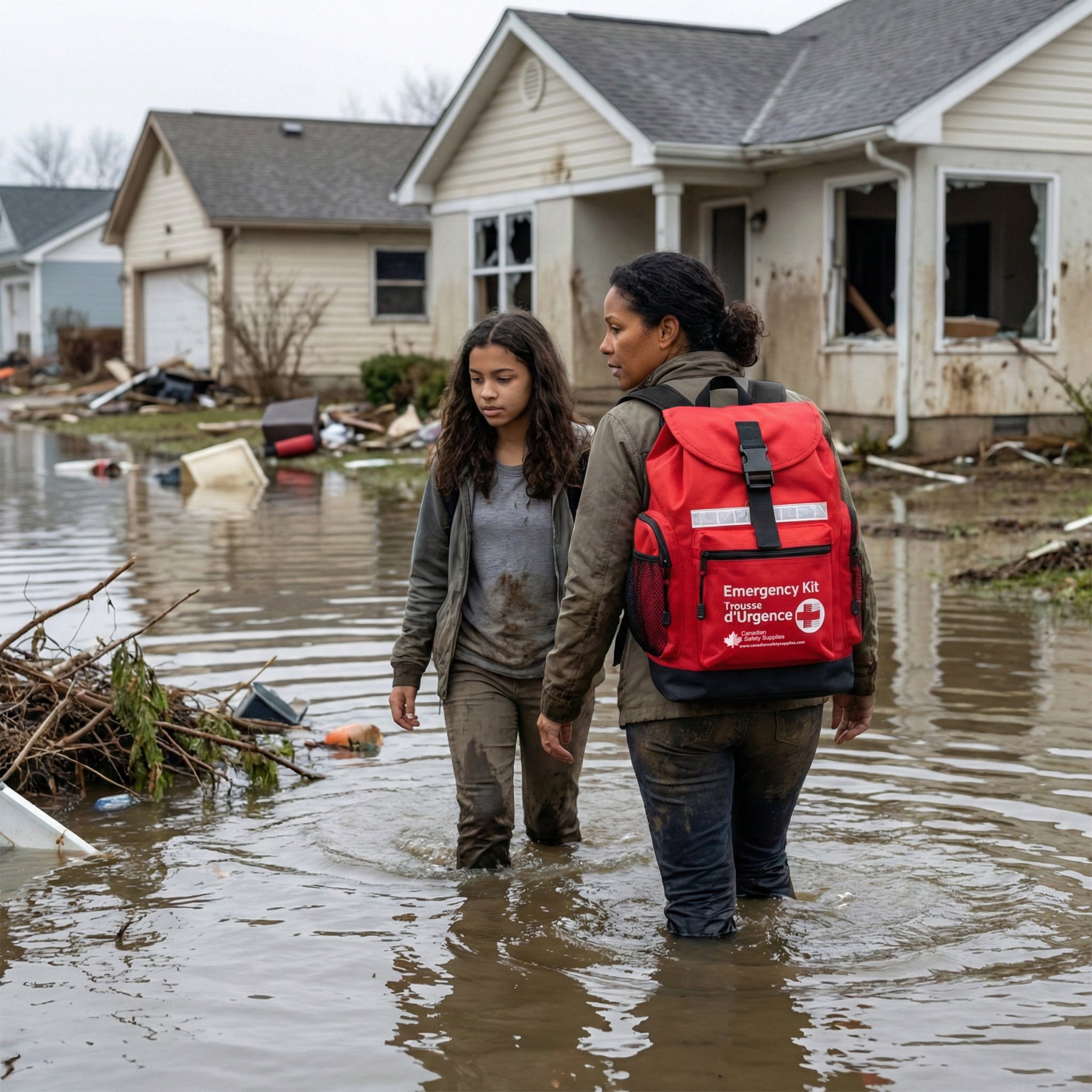 Deluxe 2 Person 72 Hour Emergency Survival Kit with Water