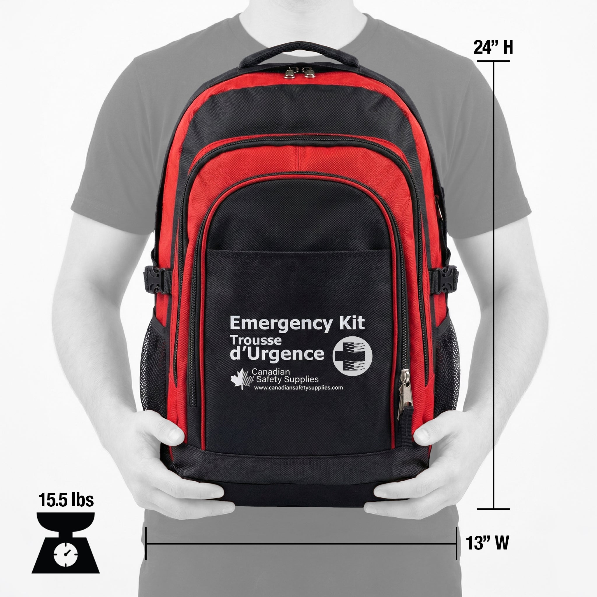 4 Person 72 Hour Emergency Survival Kit with Water