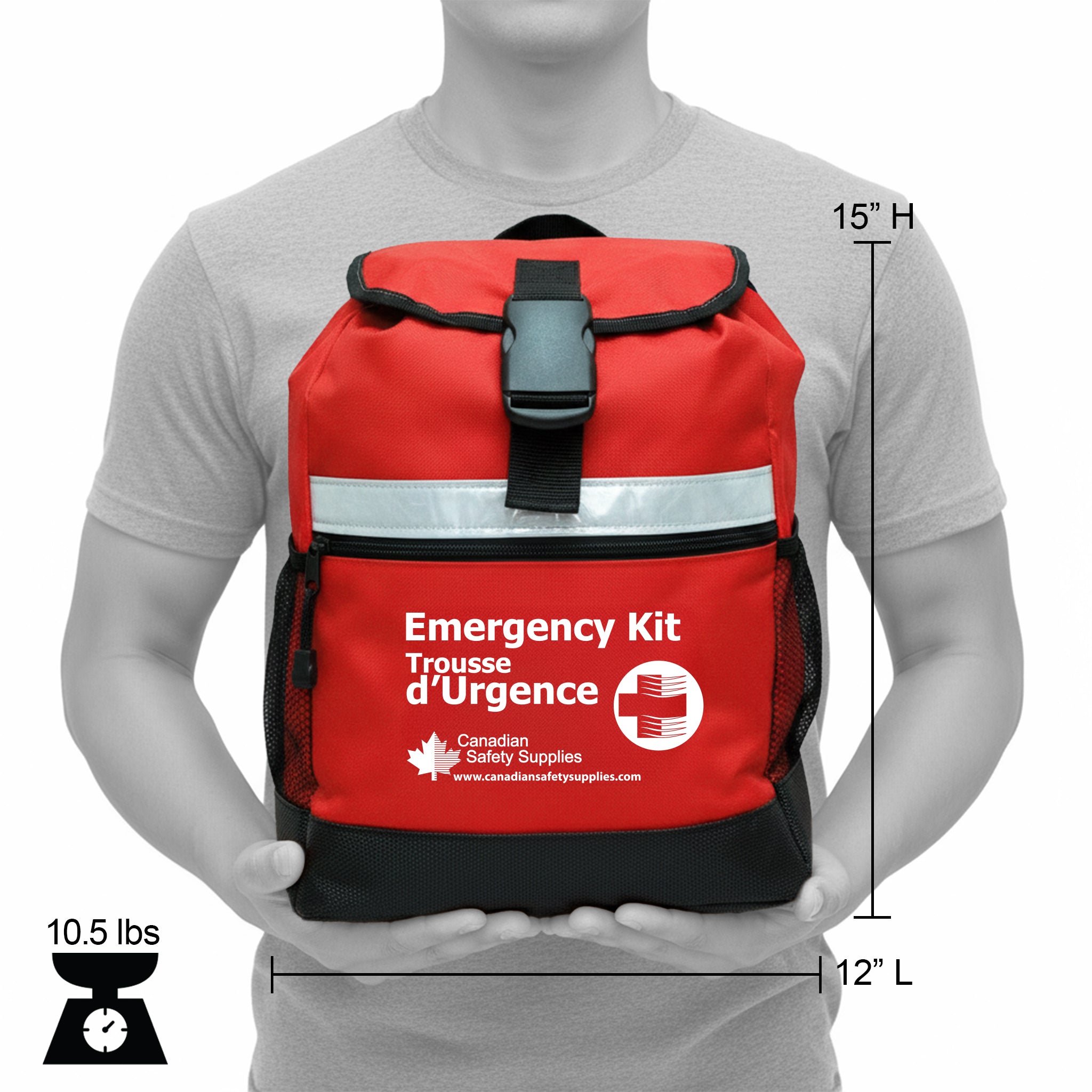 2 Person 72 Hour Emergency Survival Kit with Water