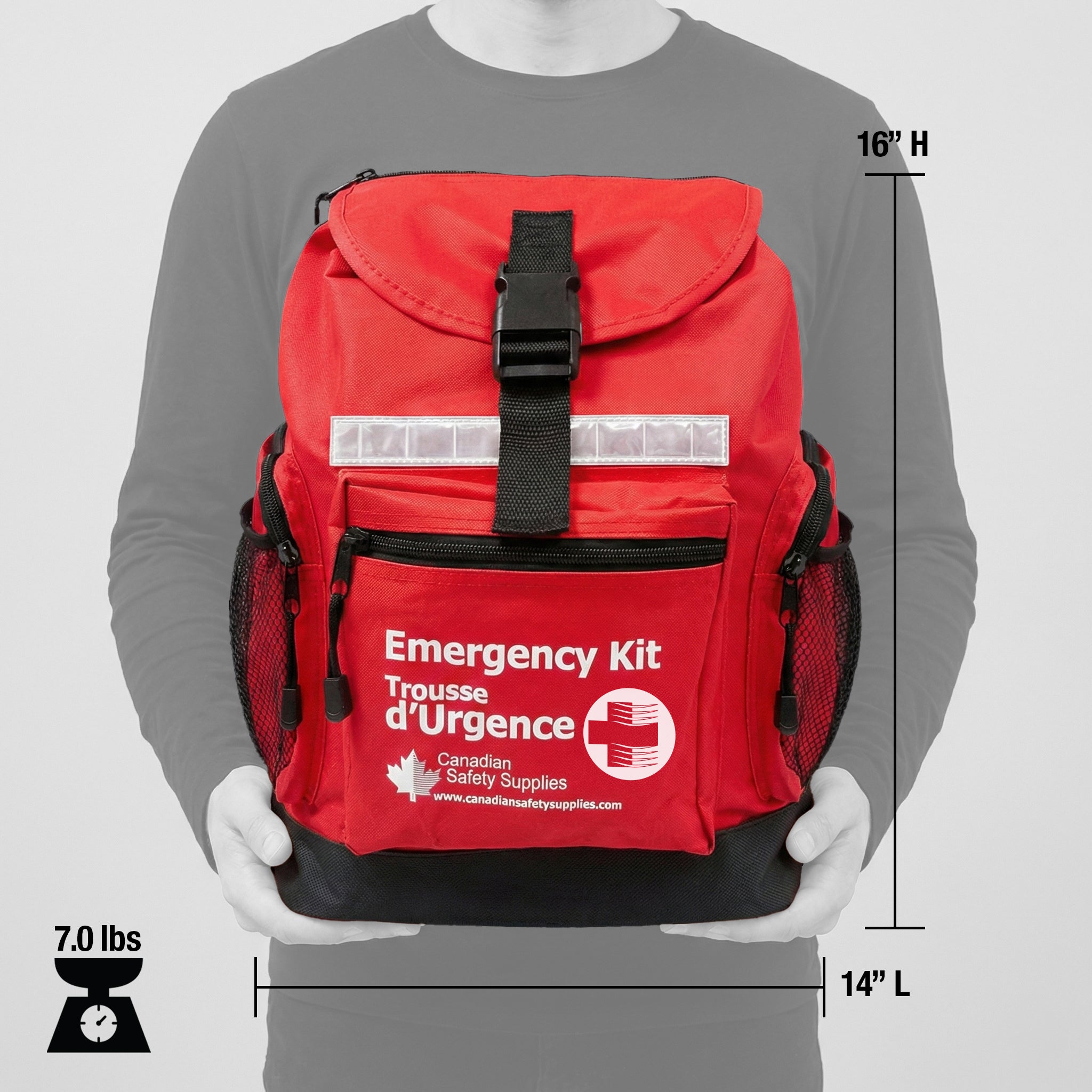 Deluxe 1 Person 72 Hour Emergency Survival Kit with Water