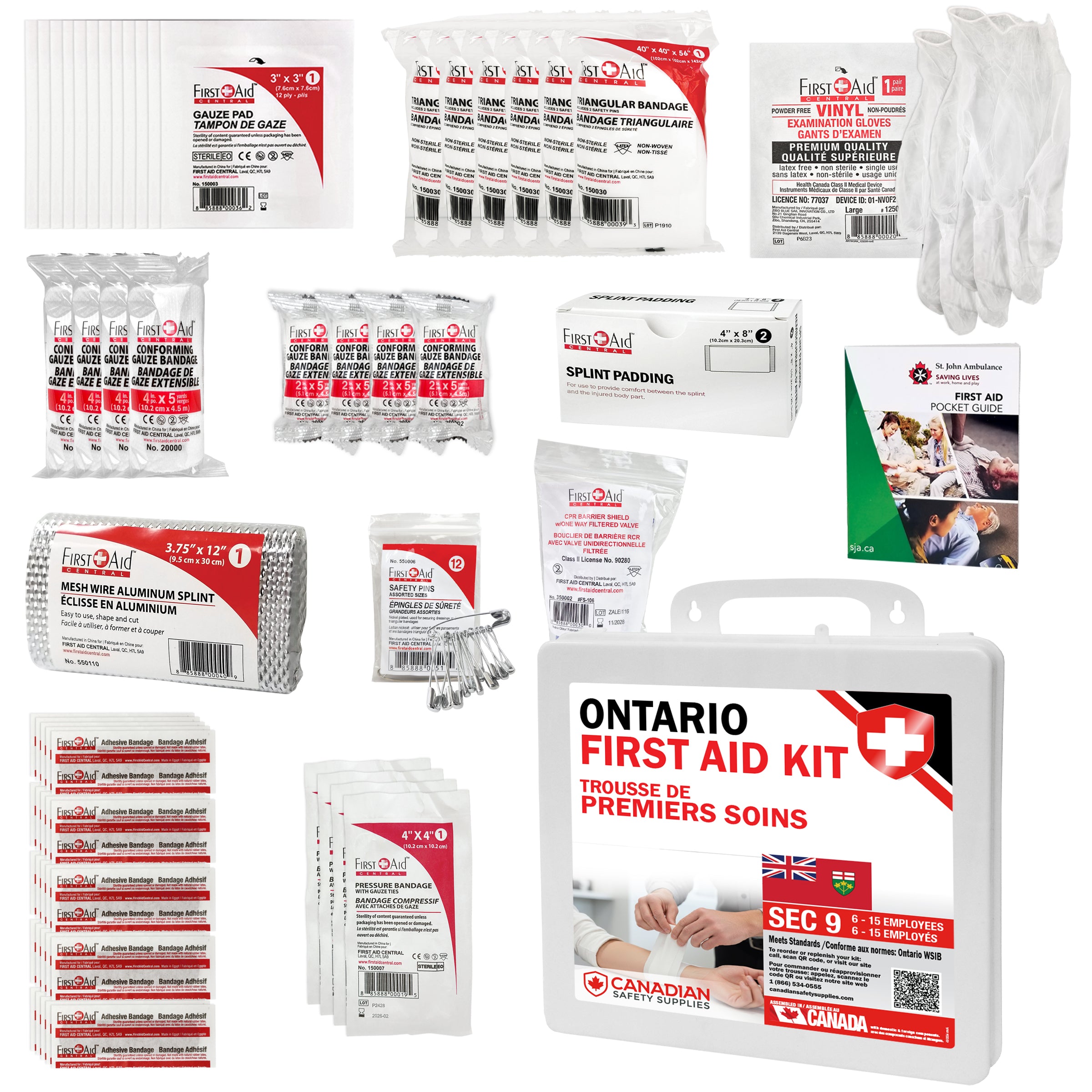 Ontario Section 9 First Aid Kit and Refill - (6-15 Employees)