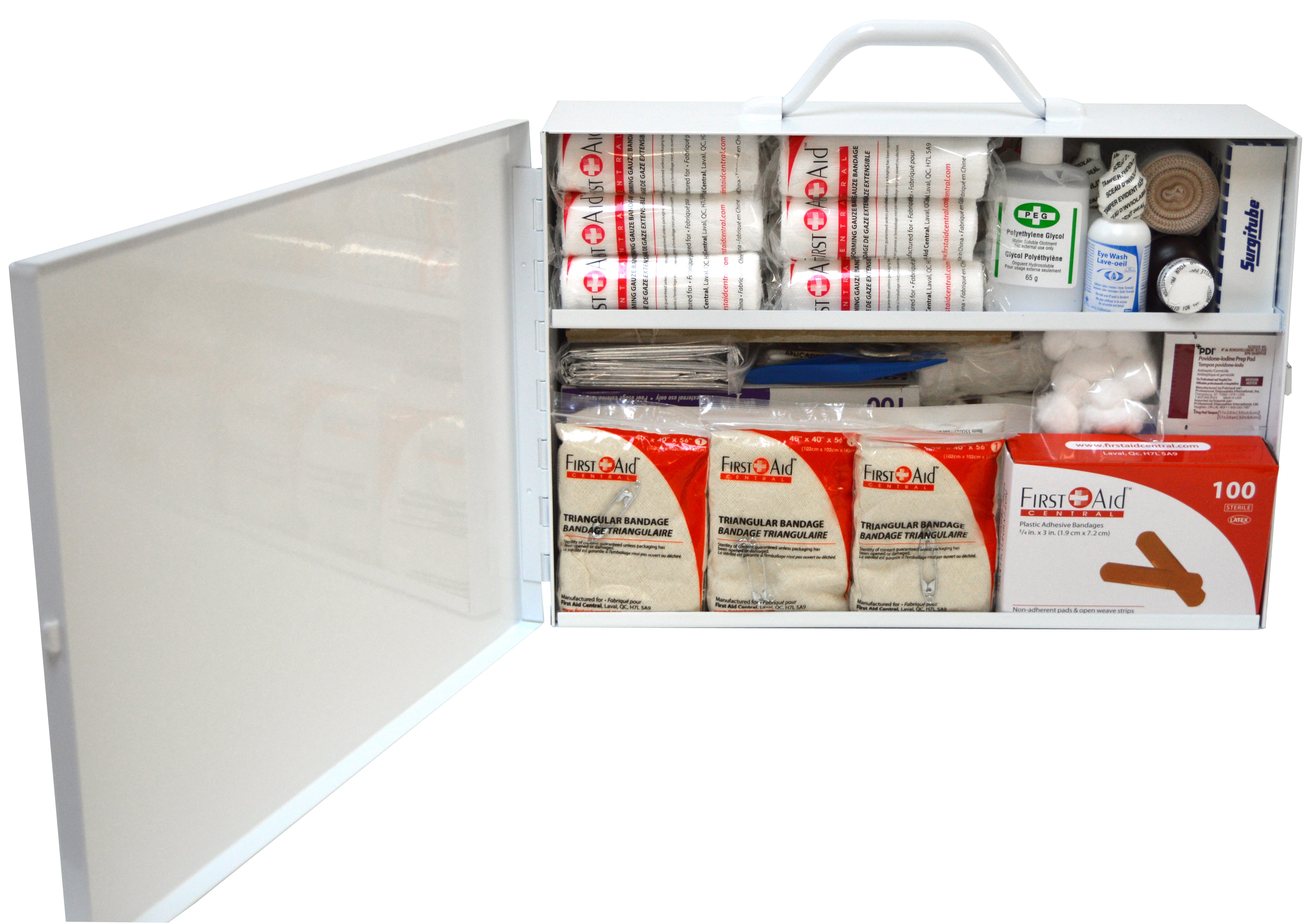 Ontario Section 10 Deluxe First Aid Cabinet - (16-199 Employees)